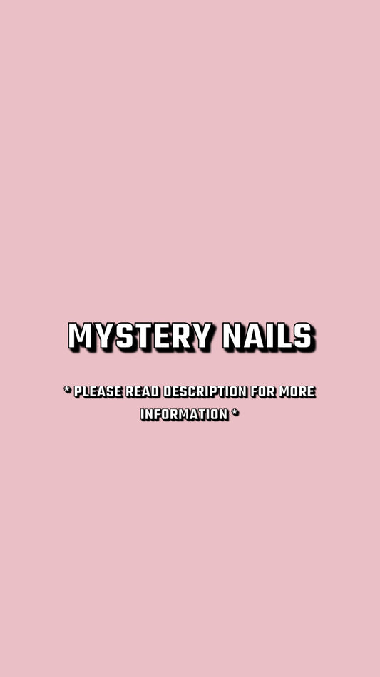 Mystery Nail Set | Press on Nails UK | Stick on Nails | Reusable | Customised | Handmade | Set of 10