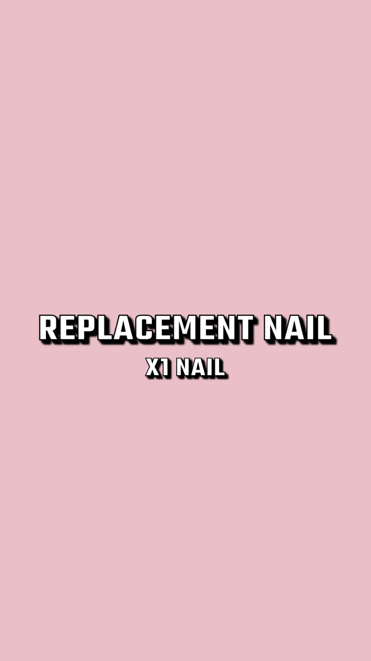 REPLACEMENT NAIL | Press on Nails UK | Stick on Nails | Reusable | Customised | Handmade |