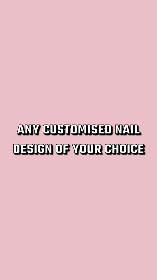 Any Customised Nail Design | Press on Nails UK | Stick on Nails | Reusable | Customised | Handmade | Set of 10